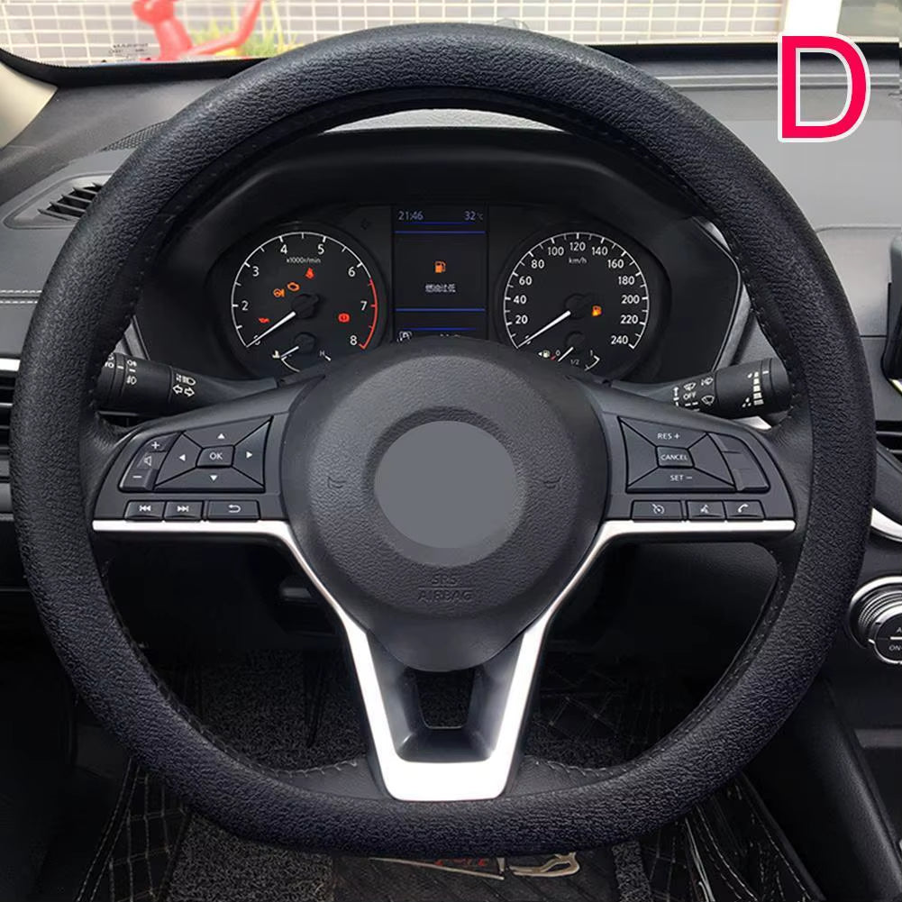 Stylish Universal Silicone Car Steering Wheel Cover - Soft, Multi-Color Auto Accessory for Customized Comfort